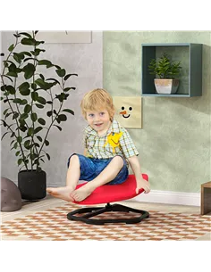 AIYAPLAY Sensory Spinning Chair for Kids, for Coordination, Balance, Red 2