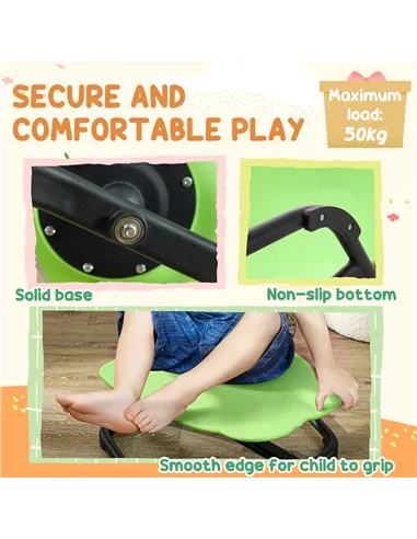 AIYAPLAY Elephant-Shaped Spinning Chair for Autism, 3-6 Years, Green