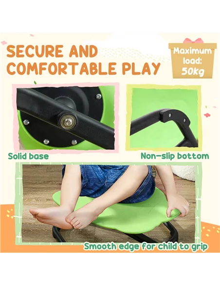 AIYAPLAY Elephant-Shaped Spinning Chair for Autism, 3-6 Years, Green