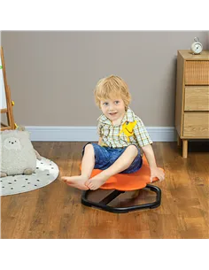 AIYAPLAY Sensory Spinning Chair for Kids, for Coordination, Balance, Orange 2
