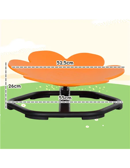 AIYAPLAY Sensory Spinning Chair for Kids, for Coordination, Balance, Orange