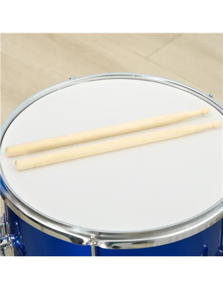 AIYAPLAY 11-Piece Kids Drum Kits w/ Stool, Drumsticks, Pedal, Cymbals, for 3-6 Years, Blue