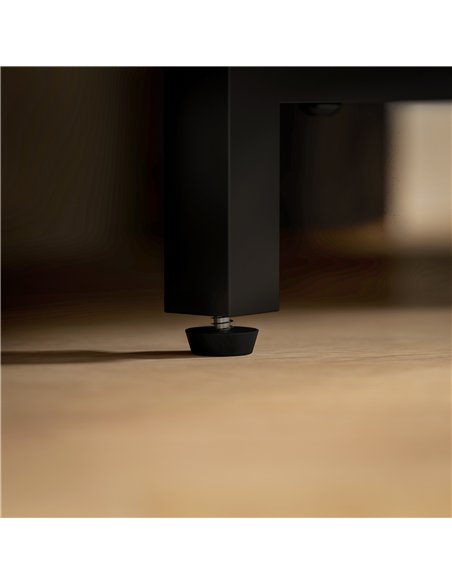 HOMCOM Corner TV Stand with 2 Open Shelves for 47 Inch TV - Rustic Brown