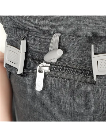 AIYAPLAY 6-in-1 Baby Carrier for Newborns-Toddlers, with Removable Seat, for Ages 0-36 Months, Up to 15kg, Grey