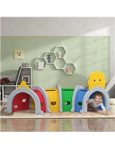 AIYAPLAY Kids Play Tunnel with Lion Design for 3-6 Years, Crawling, Climbing, Indoors & Outdoors 2