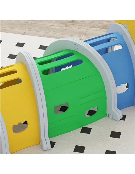 AIYAPLAY Kids Play Tunnel with Lion Design for 3-6 Years, Crawling, Climbing, Indoors & Outdoors