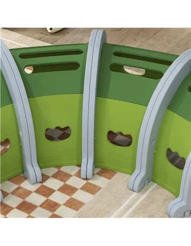 AIYAPLAY Crocodile Design Kids Play Tunnel for Ages 3-6 Crawl and Climb