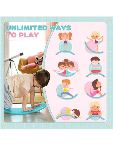 ZONEKIZ Balance Board, Kids Wobble board, for Ages 3-6 Years - Blue