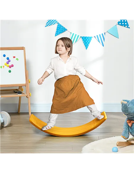 ZONEKIZ Balance Board Kids Wobble Board, Stepping Stone, Montessori Toy for Children, Nursery Toy, for Ages 3-6 Years, 82 x 27.5