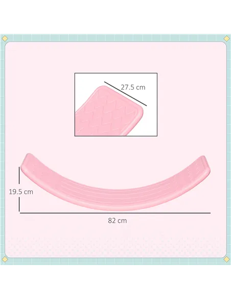 ZONEKIZ Balance Board, Kids Wobble board, for Ages 3-6 Years - Pink