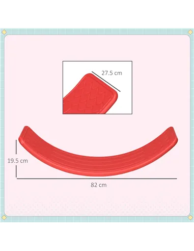 ZONEKIZ Balance Board Kids Wobble Board, Stepping Stone, Montessori Toy for Children, Nursery Toy, for Ages 3-6 Years, 82 x 27.5