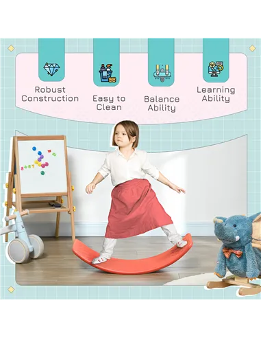 ZONEKIZ Balance Board Kids Wobble Board, Stepping Stone, Montessori Toy for Children, Nursery Toy, for Ages 3-6 Years, 82 x 27.5