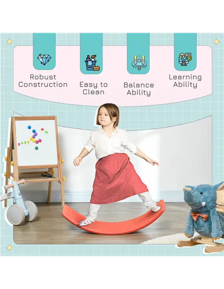 ZONEKIZ Balance Board Kids Wobble Board, Stepping Stone, Montessori Toy for Children, Nursery Toy, for Ages 3-6 Years, 82 x 27.5