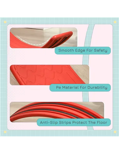 ZONEKIZ Balance Board Kids Wobble Board, Stepping Stone, Montessori Toy for Children, Nursery Toy, for Ages 3-6 Years, 82 x 27.5