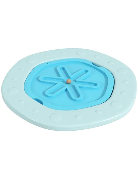 ZONEKIZ Two-In-One Balance Board, Kids Wobble Board with Ball - Blue