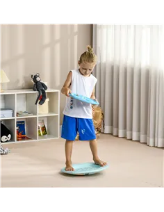 ZONEKIZ Two-In-One Balance Board, Kids Wobble Board with Ball - Blue 2