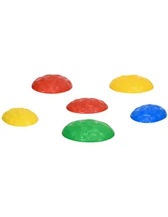 ZONEKIZ Six-Piece Kids Stepping Stones, with Non-Slip Mats, Balance River Stones