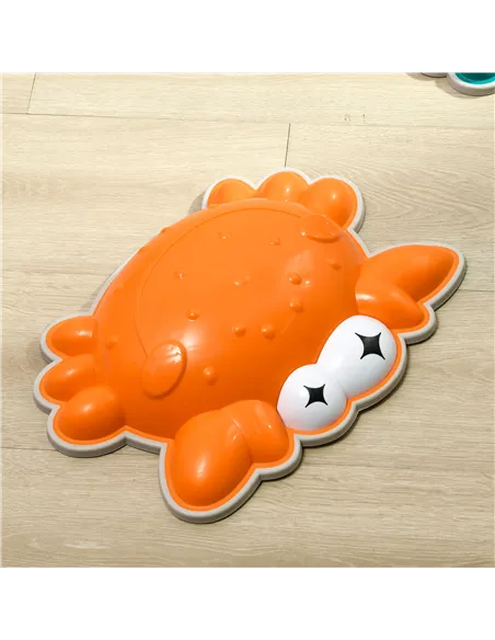 ZONEKIZ 6PCs Kids Stepping Stones w/ TPE Anti-Slip Edge, Crab-Designed Balance River Stones, Obstacle Courses, Stackable