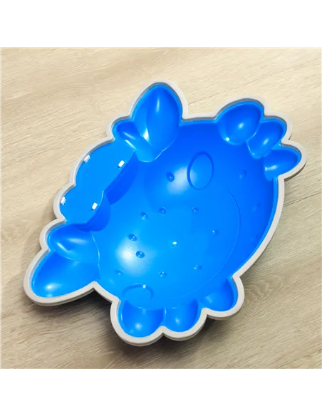 ZONEKIZ 6PCs Kids Stepping Stones w/ TPE Anti-Slip Edge, Crab-Designed Balance River Stones, Obstacle Courses, Stackable