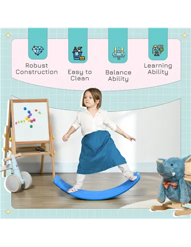 ZONEKIZ Balance Board, Kids Wobble board, for Ages 3-6 Years - Dark Blue