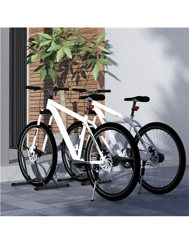 Two Bike Stands, Bicycle Storage Rack, for Indoor Garages, Home, Office