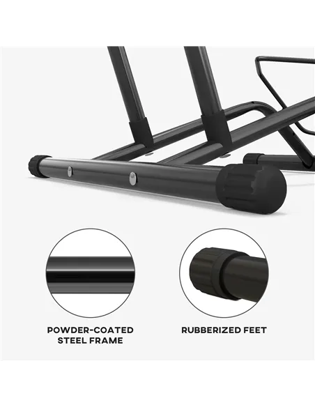 Two Bike Stands, Bicycle Storage Rack, for Indoor Garages, Home, Office