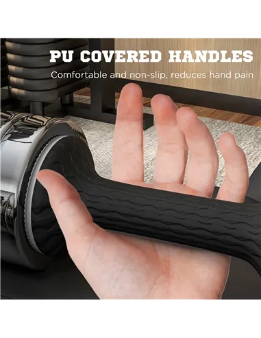 SPORTNOW Adjustable Dumbbells Weights Set with Storage Box, 10kg x 2