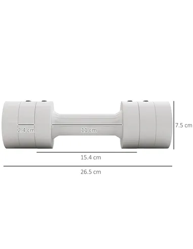 SPORTNOW Dumbbells Set, Adjustable Weights for Women Men Home Gym Workout, 2.5KG x 2