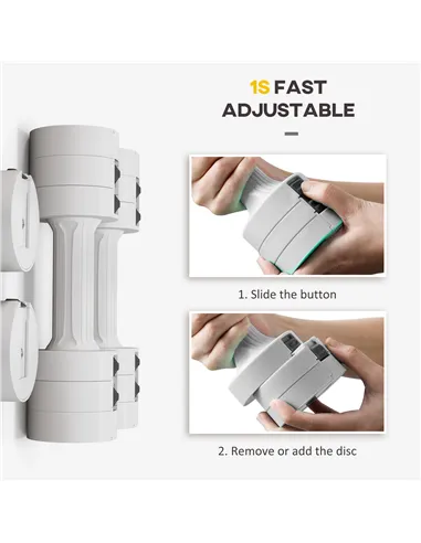 SPORTNOW Dumbbells Set, Adjustable Weights for Women Men Home Gym Workout, 2.5KG x 2