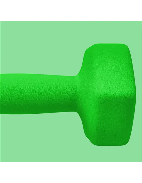 SPORTNOW 2 x 5kg Hexagonal Dumbbells Weights Set with Non-Slip Grip for Home Gym Workout, Green