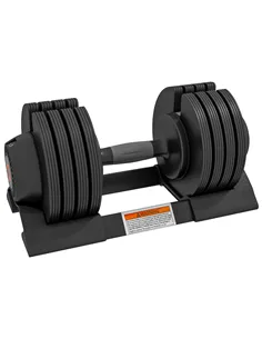 SPORTNOW Adjustable Dumbbells Set, 4-in-1 Weights Set with Storage Tray, Non-Slip Handle, 7kg, 13kg, 18kg, 24kg