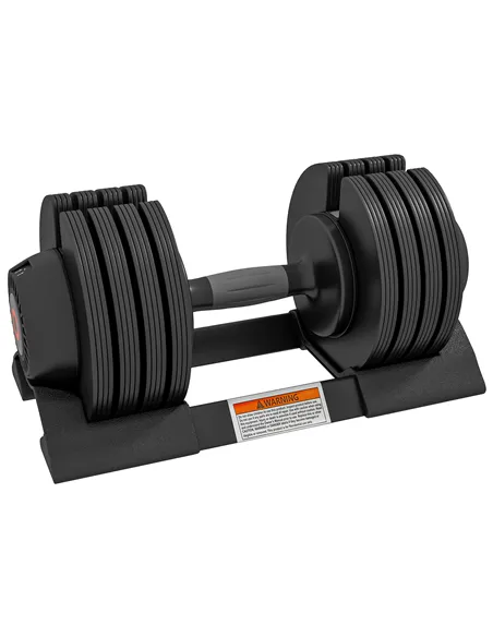 SPORTNOW Adjustable Dumbbells Set, 4-in-1 Weights Set with Storage Tray, Non-Slip Handle, 6kg, 11kg, 16kg, 20kg