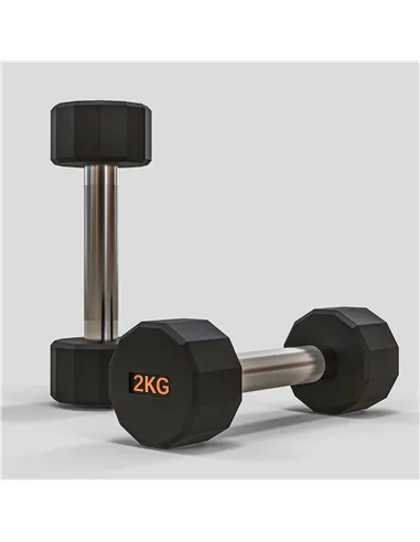 SPORTNOW Dumbbells Weights Set with 12-Sided Shape and Non-Slip Grip for Men Women Home Gym Workout, 2 x 2kg