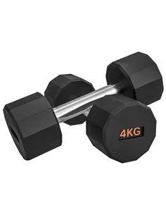 SPORTNOW Dumbbells Weights Set with 12-Sided Shape and Non-Slip Grip for Men Women Home Gym Workout, 2 x 4kg