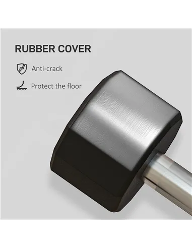 SPORTNOW Dumbbells Weights Set with 12-Sided Shape and Non-Slip Grip for Men Women Home Gym Workout, 2 x 4kg