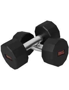 SPORTNOW Dumbbells Weights Set with 12-Sided Shape and Non-Slip Grip for Men Women Home Gym Workout, 2 x 8kg