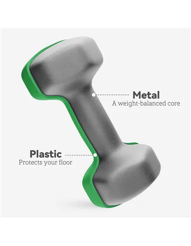 SPORTNOW Dumbbells Set with Storage Rack, 2 x 1kg, 2 x 3kg, 2 x 5kg, Grey