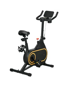 SPORTNOW Magnetic Indoor Cycling Bike, Exercise Bike with Silent Flywheel, LCD Display, Tablet Holder, Comfortable Seat