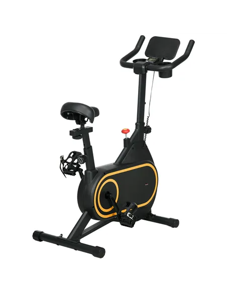 SPORTNOW Magnetic Indoor Cycling Bike, Exercise Bike with Silent Flywheel, LCD Display, Tablet Holder, Comfortable Seat