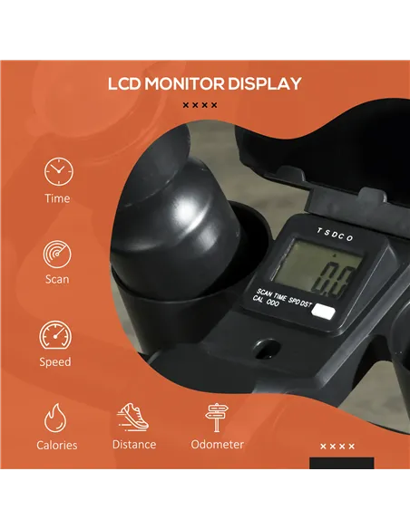 SPORTNOW Magnetic Indoor Cycling Bike, Exercise Bike with Silent Flywheel, LCD Display, Tablet Holder, Comfortable Seat