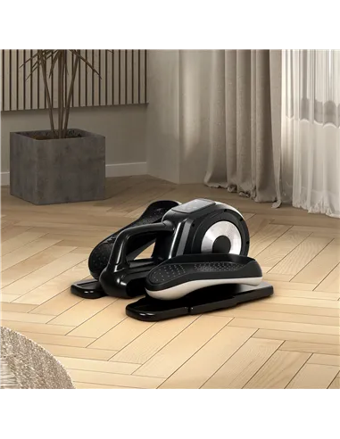 SPORTNOW Under Desk Elliptical Machine, Sit Down Pedal Exerciser with Forward and Reverse Motion, 12 Programs, LCD Monitor, Comp