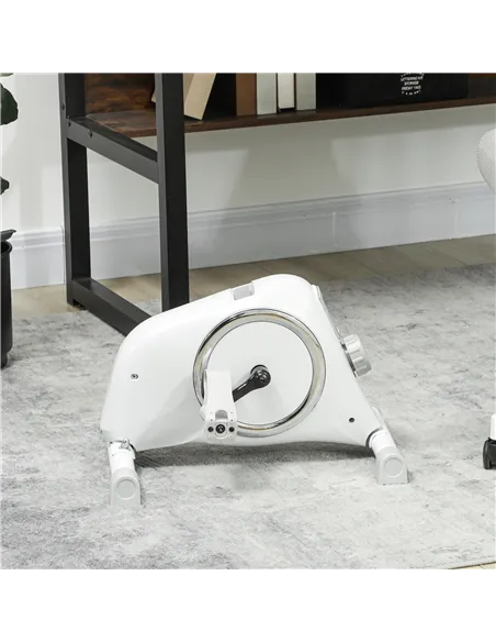 SPORTNOW Pedal Exerciser with Eight Level Magnetic Resistance, with Eight-Level Magnetic Resistance, White
