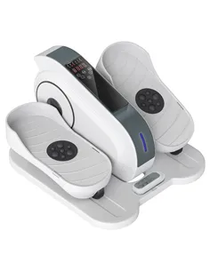 SPORTNOW Under Desk Elliptical Machine, Seated Pedal Exerciser, Mini Elliptical Trainer with LCD Monitor, Remote Control and 10 