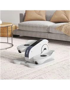 SPORTNOW Under Desk Elliptical Machine, Seated Pedal Exerciser, Mini Elliptical Trainer with LCD Monitor, Remote Control and 10  2