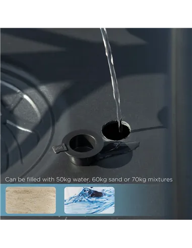 SPORTNOW 2.6-3.1m Adjustable Basketball Hoop and Basketball Stand w/ Backboard and Weighted Base, Portable on Wheels, White