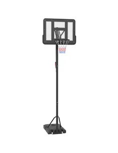 SPORTNOW Height Adjustable Basketball System, Freestanding Basketball Hoop and Stand w/ Wheels, 2.35-3.05m