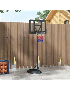 SPORTNOW Height Adjustable Basketball System, Freestanding Basketball Hoop and Stand w/ Wheels, 167-228cm 2