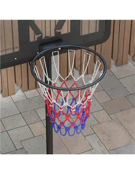 SPORTNOW Height Adjustable Basketball System, Freestanding Basketball Hoop and Stand w/ Wheels, 167-228cm