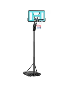 SPORTNOW Fully Adjustable Basketball Hoop Outdoor, 146-236cm Basketball Hoop and Stand with Weighted Base and Shatterproof Backb