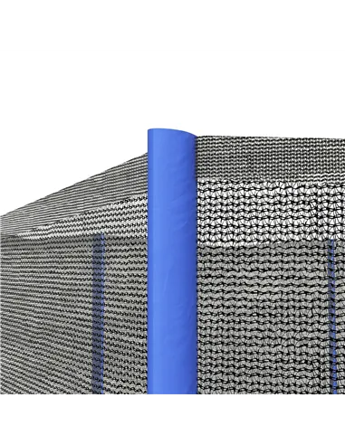 SPORTNOW 8ft Trampoline Net Replacement with 6 Plastic Pole Covers, Weather-Resistant Trampoline Netting Replacement with Zipped